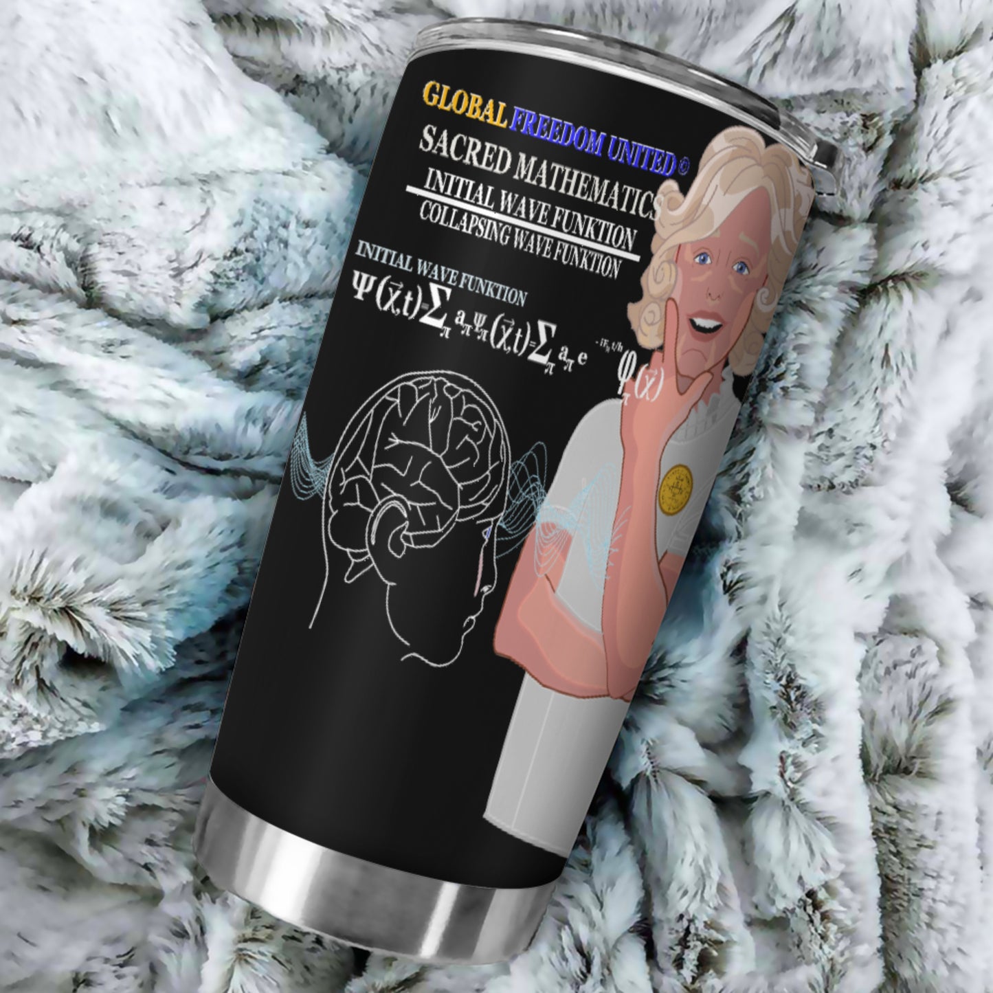 Tumbler Global Freedom United© Sacred Mathematics Wave Function