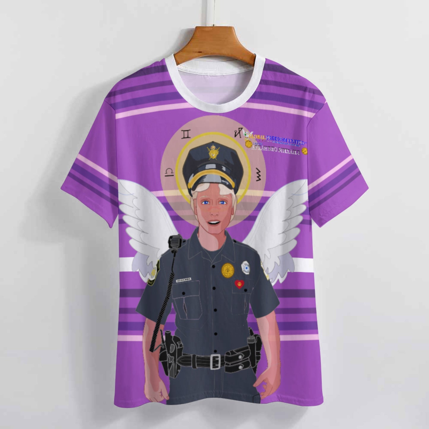 Women´s T-shirt  GLOBAL FREEDOM UNITED© Archangel Michael Serbia V4 Lilac