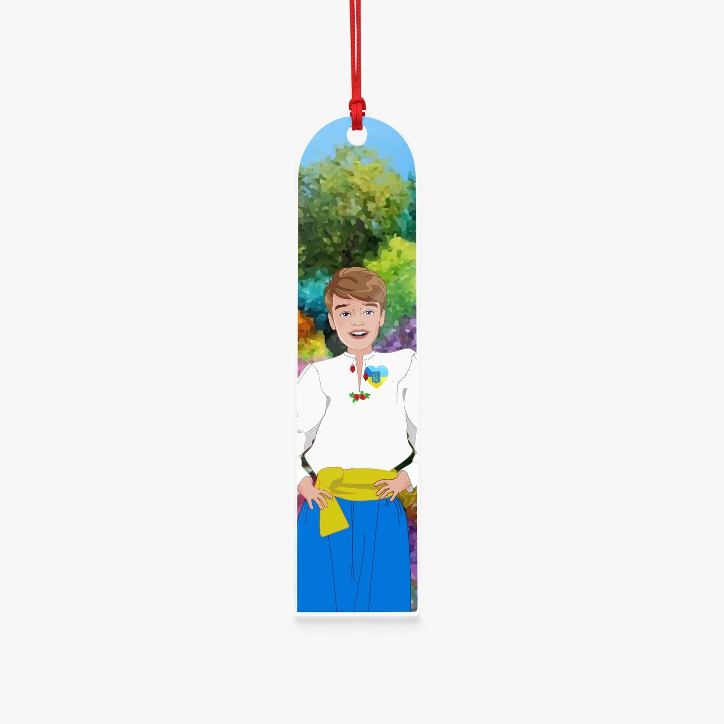 Acrylic Bookmark - Semicircle GLOBAL FREEDOM UNITED© UKRAIN BOY