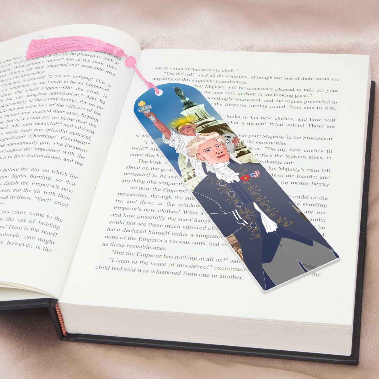Acrylic Bookmark - Semicircle GLOBAL FREEDOM UNITED© USA BOY V3