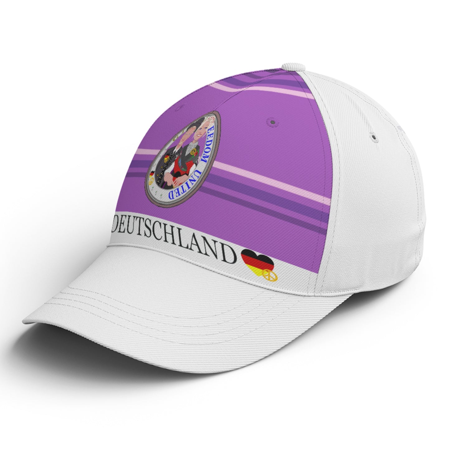Basketball Cap GLOBAL FREEDOM UNITED© Couple Germany Lilac