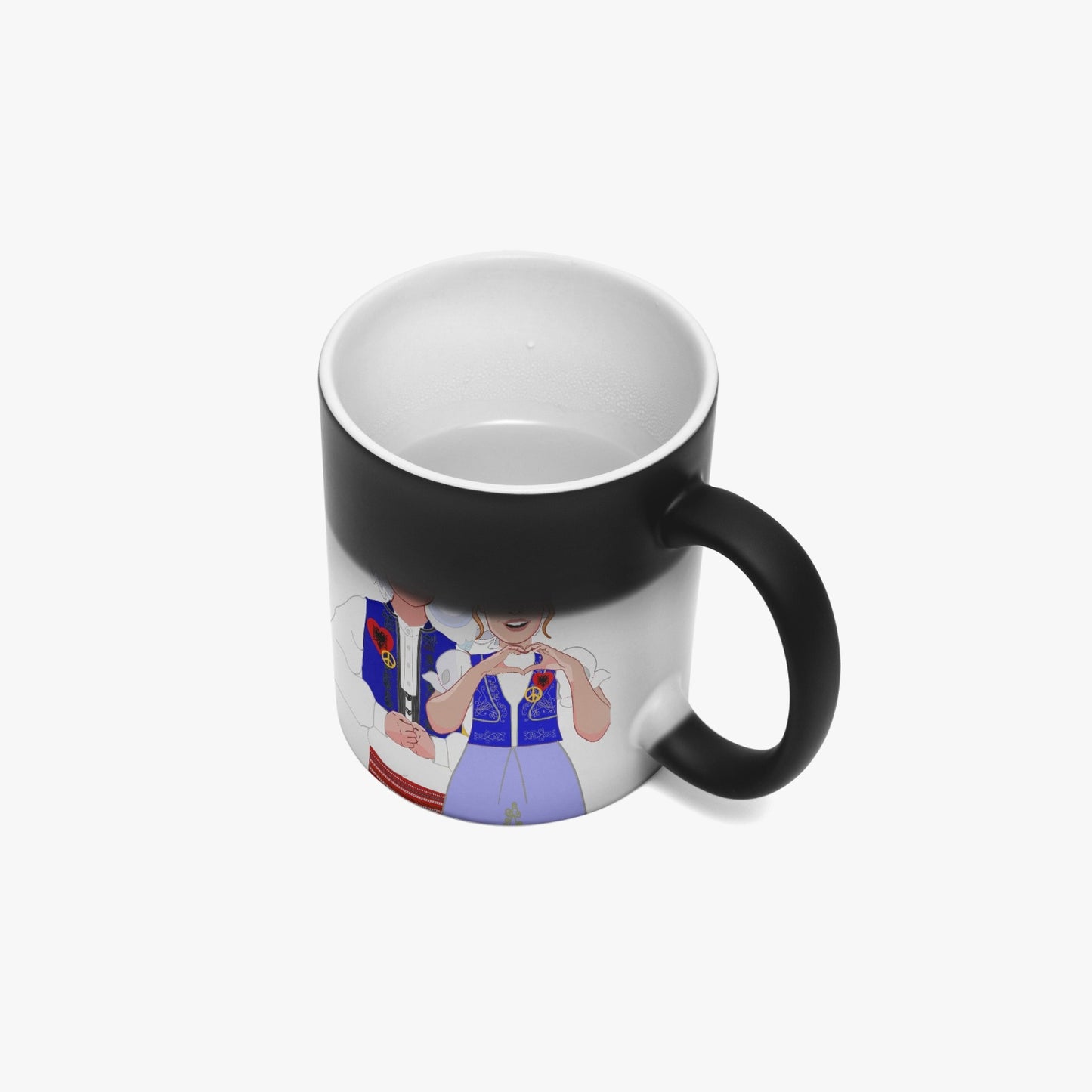 Color Changing Magic Mug GLOBAL FREEDOM UNITED© COUPLE ALBANIA