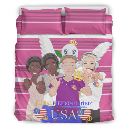 Bed Line GLOBAL FREEDOM UNITED© Couple USA Pink