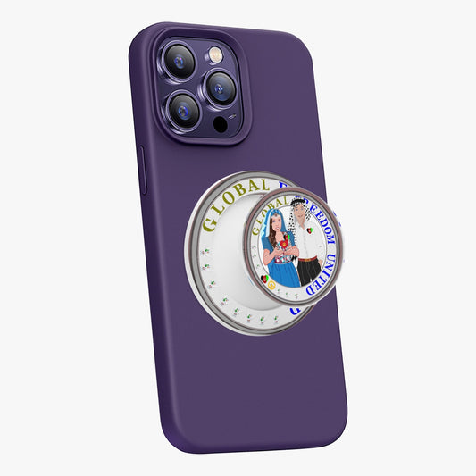 GLOBAL FREEDOM UNITED© Couple Afghanistan Magnetic Collapsible Grip And Stand