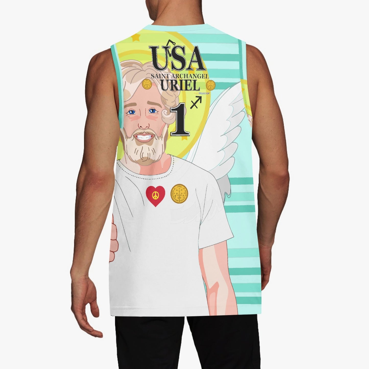 Basketball Jersey GLOBAL FREEDOM UNITED ARCHANGEL URIEL USA 1
