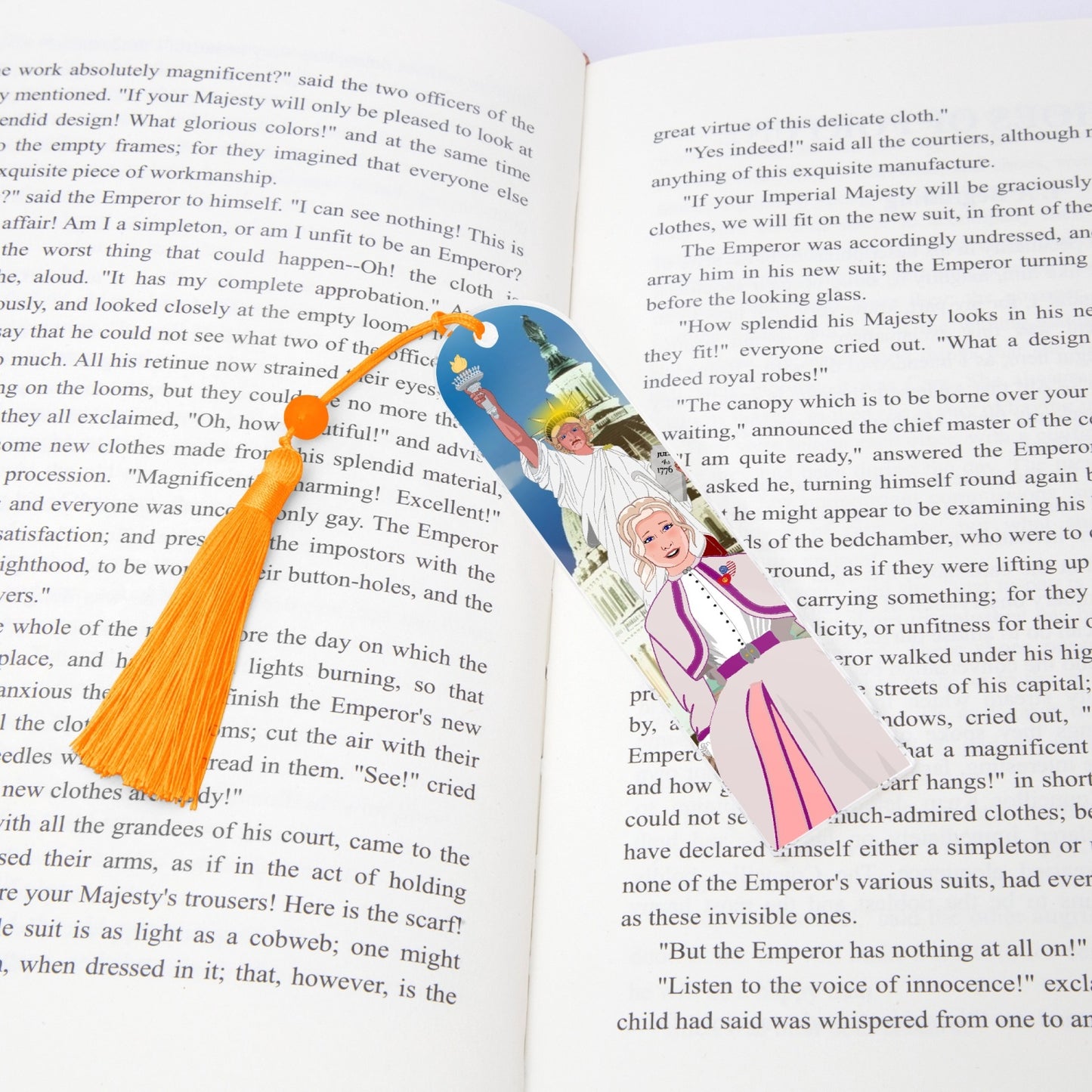 Acrylic Bookmark - Semicircle GLOBAL FREEDOM UNITED© USA GIRL V3