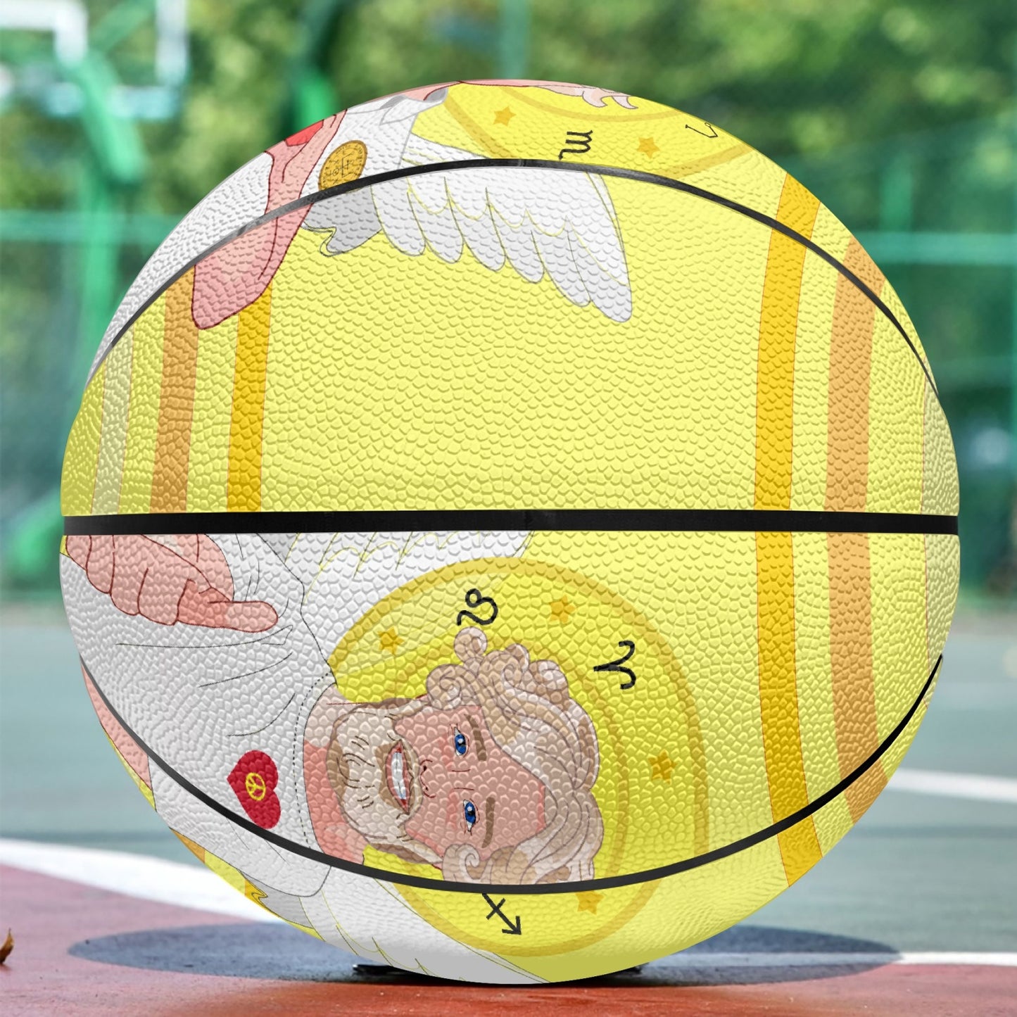 Basketball - Eight - Panel Printed GLOBAL FREEDOM UNITED© 4 ARCHANGEL YELLOW