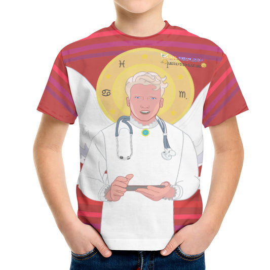 Kid´s T-shirt GLOBAL FREEDOM UNITED© Archangel Rafael Croatia Red