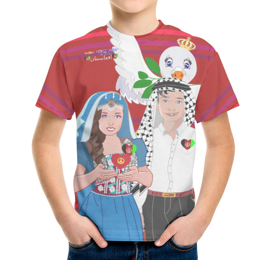 Kid´s T-shirt GLOBAL FREEDOM UNITED© Couple Afghanistan Red