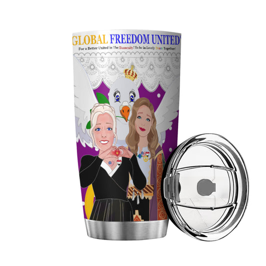 Tumbler GLOBAL FREEDOM UNITED© Women Syria & USA Lilac