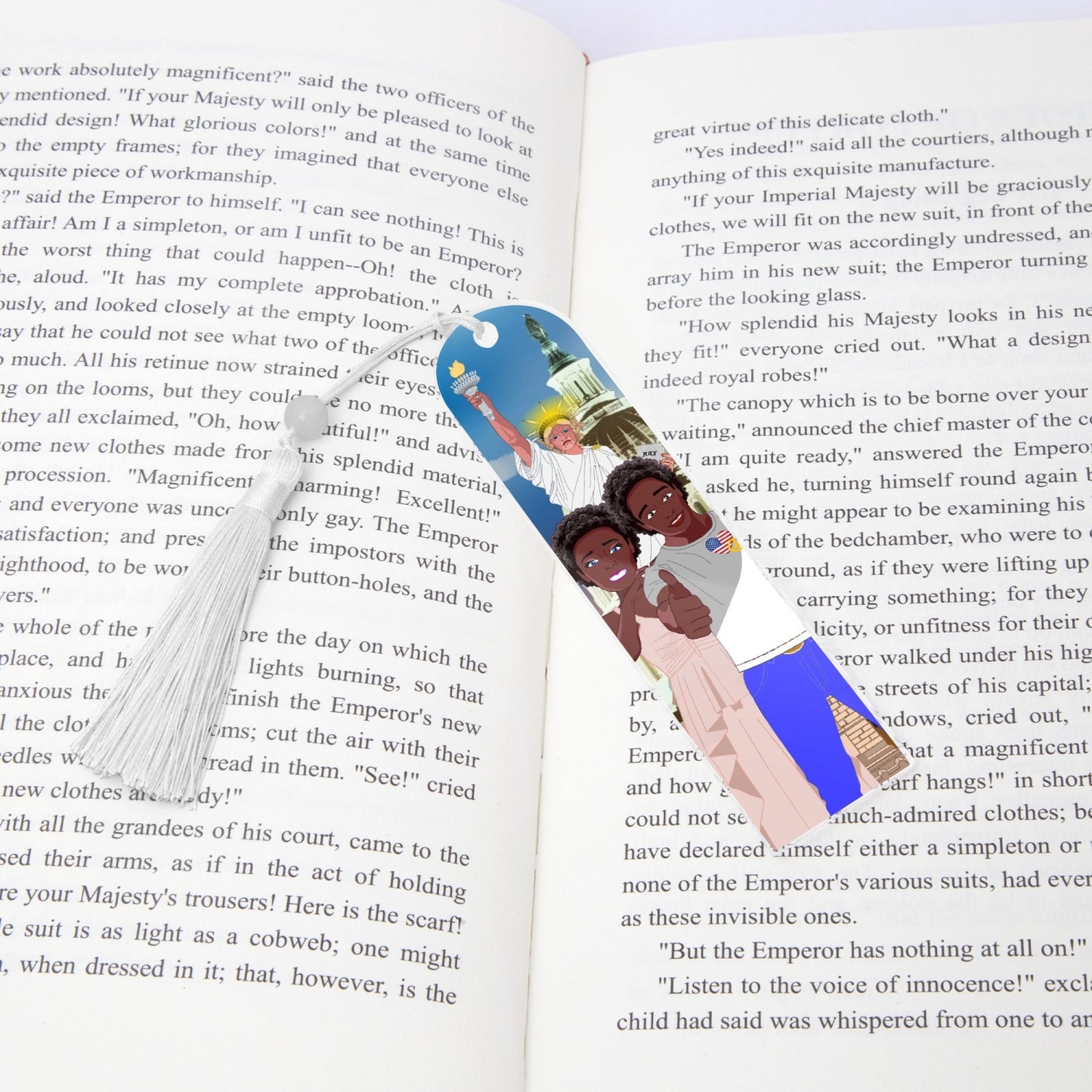 Acrylic Bookmark - Semicircle GLOBAL FREEDOM UNITED© COUPLE USA V1