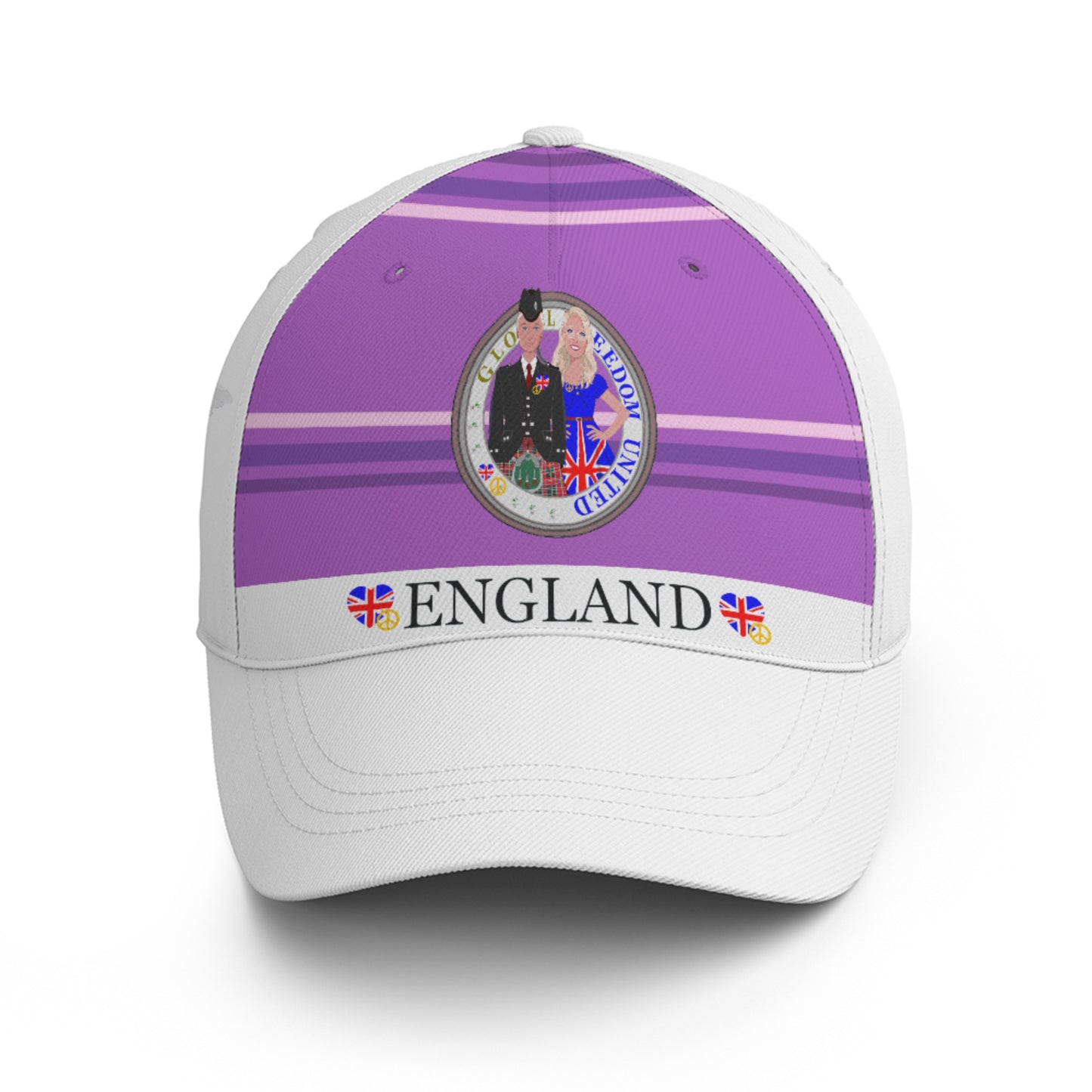 Basketball Cap GLOBAL FREEDOM UNITED© Couple England Lilac