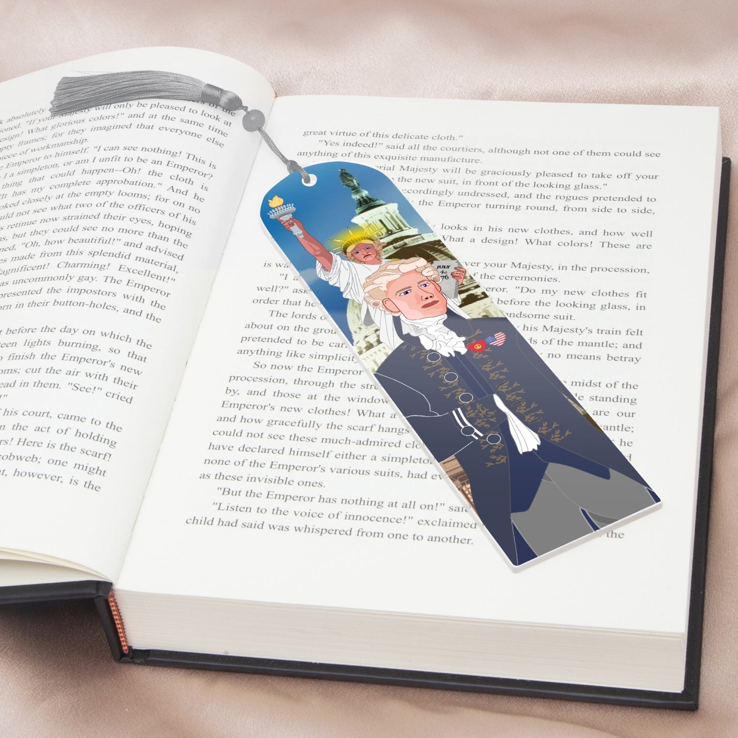 Acrylic Bookmark - Semicircle GLOBAL FREEDOM UNITED© USA BOY V3