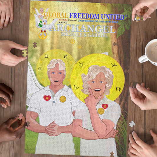 Paper Puzzle Global Freedom United Archangel Michael & Gabriel