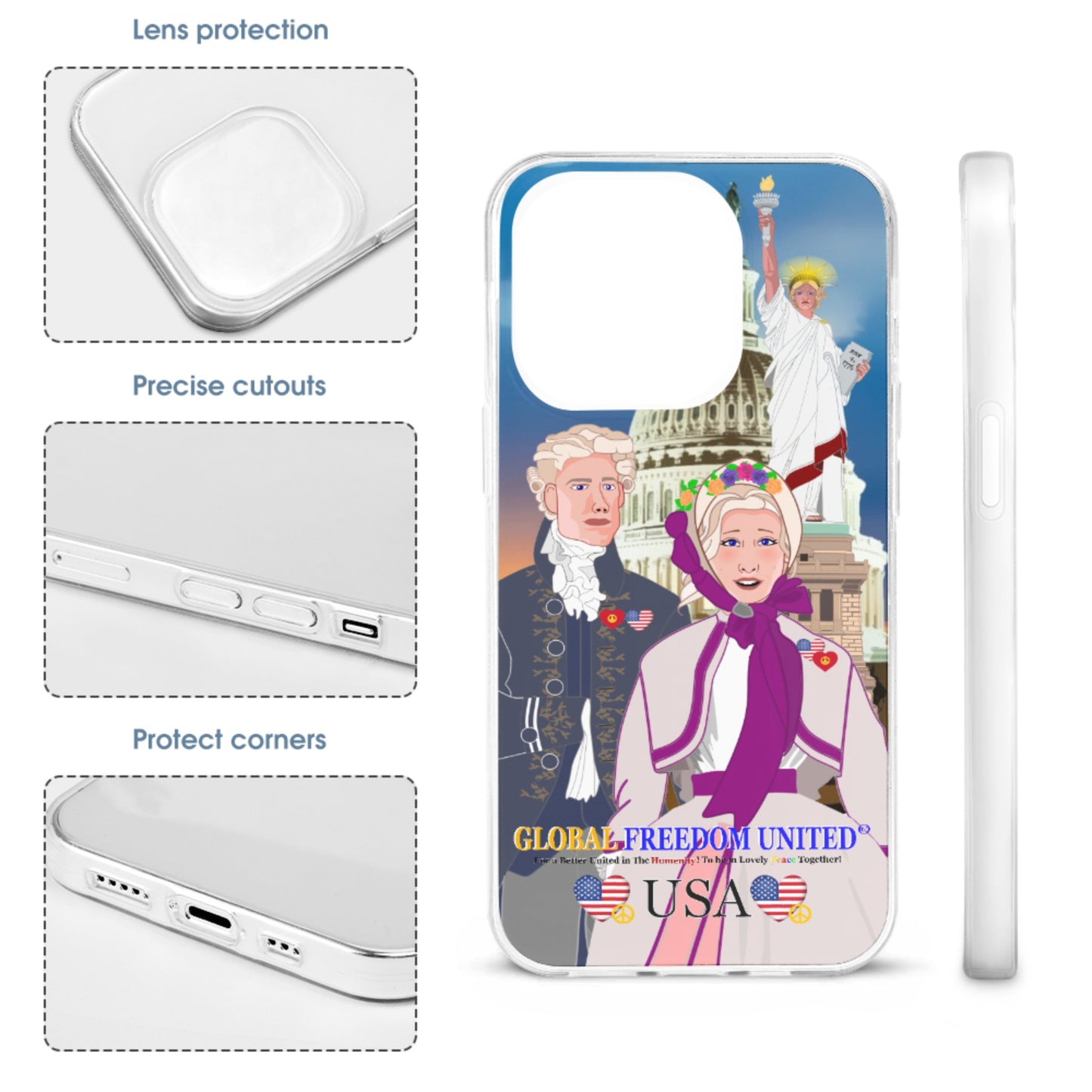 Phone Case GLOBAL FREEDOM UNITED© Couple USA Traditional