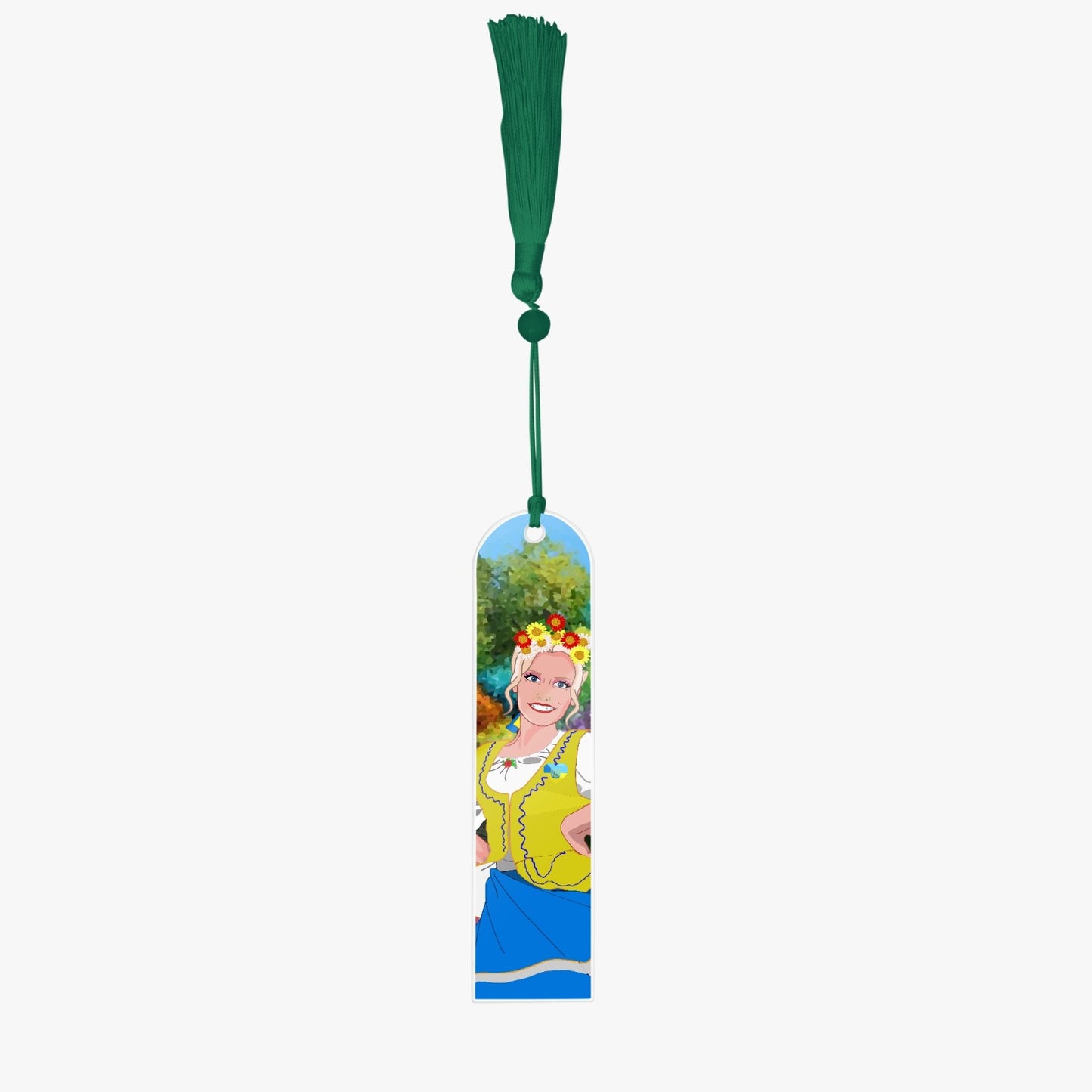 Acrylic Bookmark - Semicircle GLOBAL FREEDOM UNITED© UKRAIN GIRL
