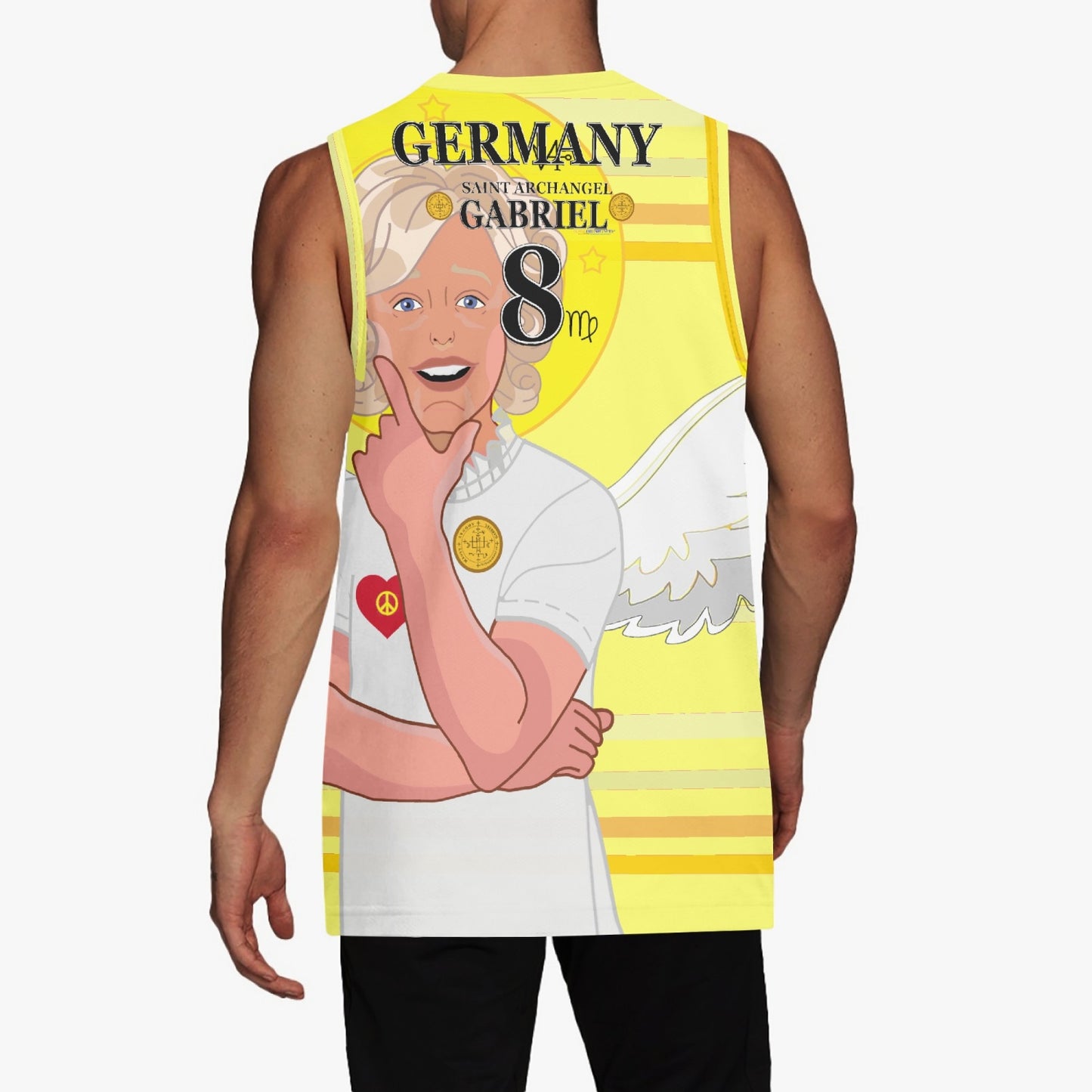 Basketball Jersey GLOBAL FREEDOM UNITED ARCHANGEL GABRIEL GERMANY 8