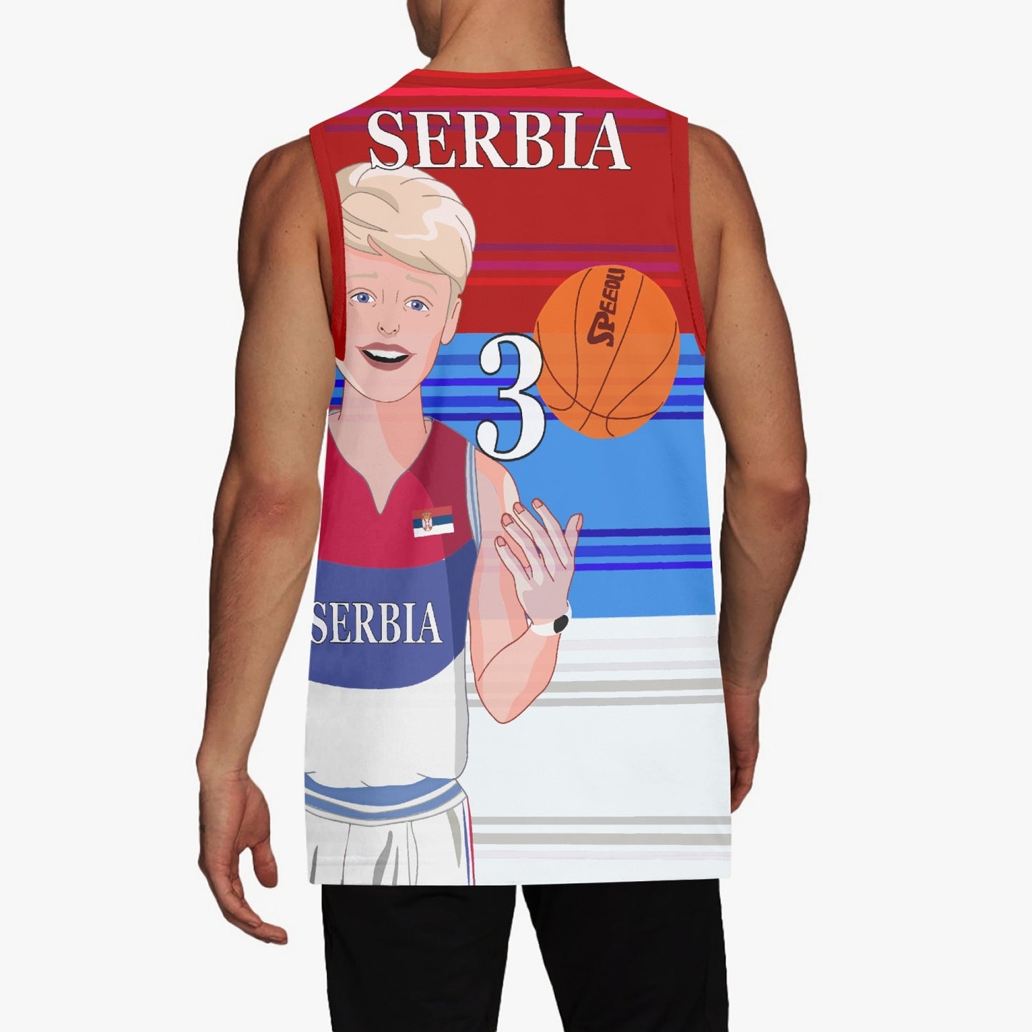 Basketball Jersey GLOBAL FREEDOM UNITED COUPLE EDITION SERBIA MEN V1 3