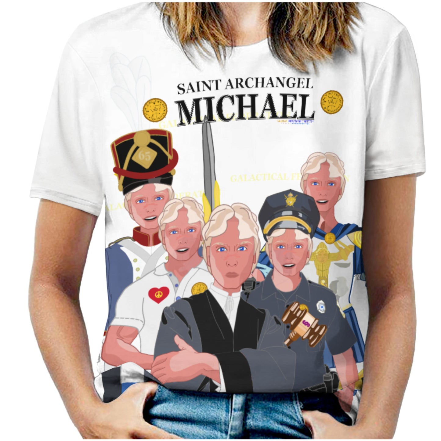 Women´s T-shirt 2 GLOBAL FREEDOM UNITED© Archangel Michael Big2