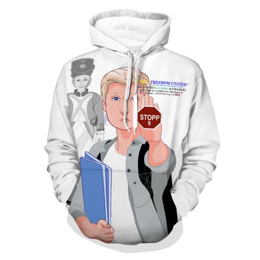 Hoody GLOBAL FREEDOM UNITED© Bullying Men USA Wight