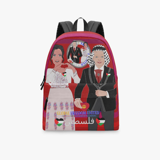 GLOBAL FREEDOM UNITED© Couple Palestina Red -All-over-print Canvas Backpack