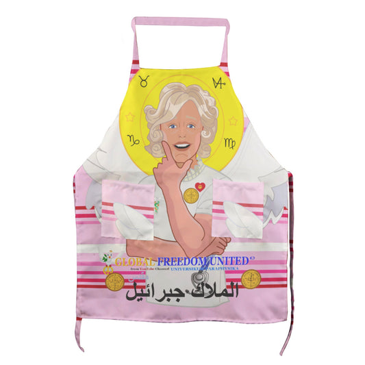 Apron GLOBAL FREEDOM UNITED© Archangel Gabriel Arabic Pink
