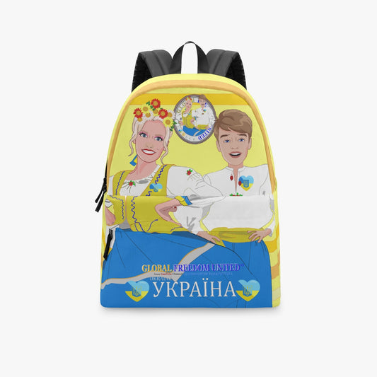 GLOBAL FREEDOM UNITED© Couple Ukrain Yellow - All-over-print Canvas Backpack