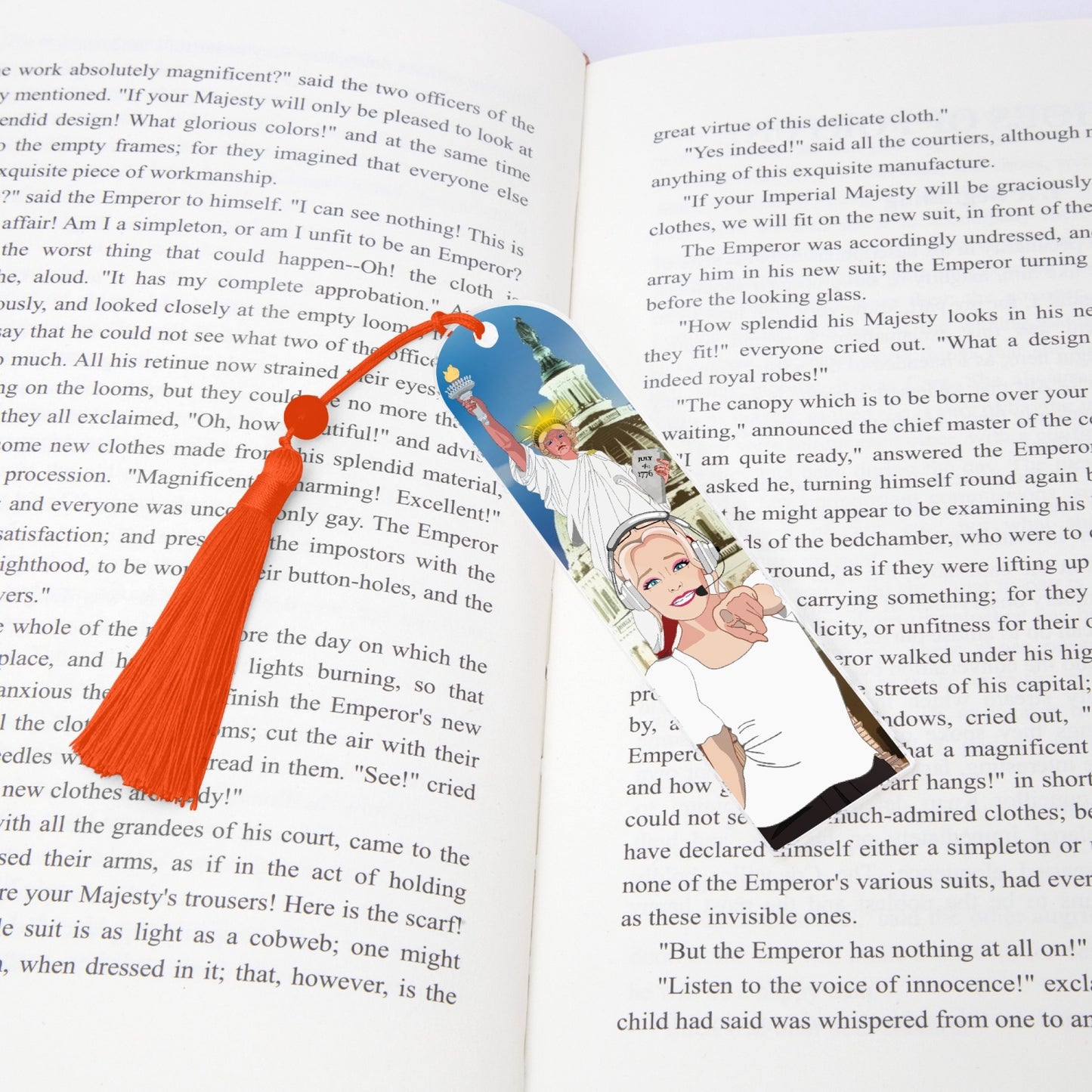 Acrylic Bookmark - Semicircle GLOBAL FREEDOM UNITED© USA GIRL V2