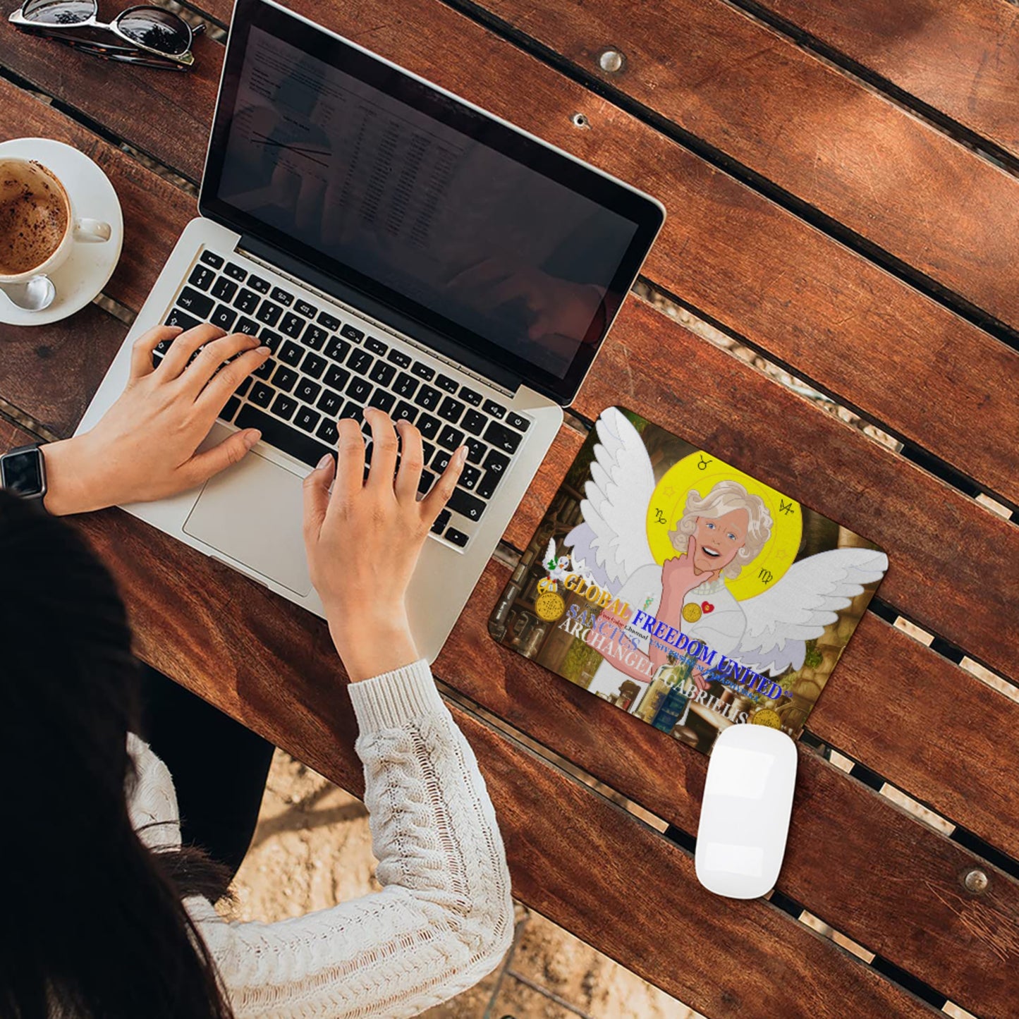 Mouse Pad GLOBAL FREEDOM UNITED© Archangel Gabriel  Latein