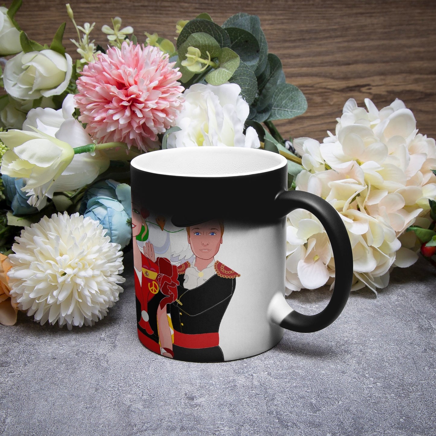 Color Changing Magic Mug GLOBAL FREEDOM UNITED© COUPLE SPAIN