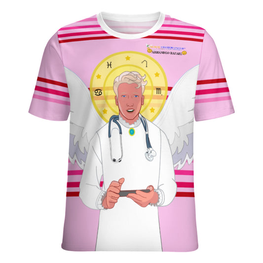 Women´s T-shirt GLOBAL FREEDOM UNITED© Archangel Rafael Croatia Pink1