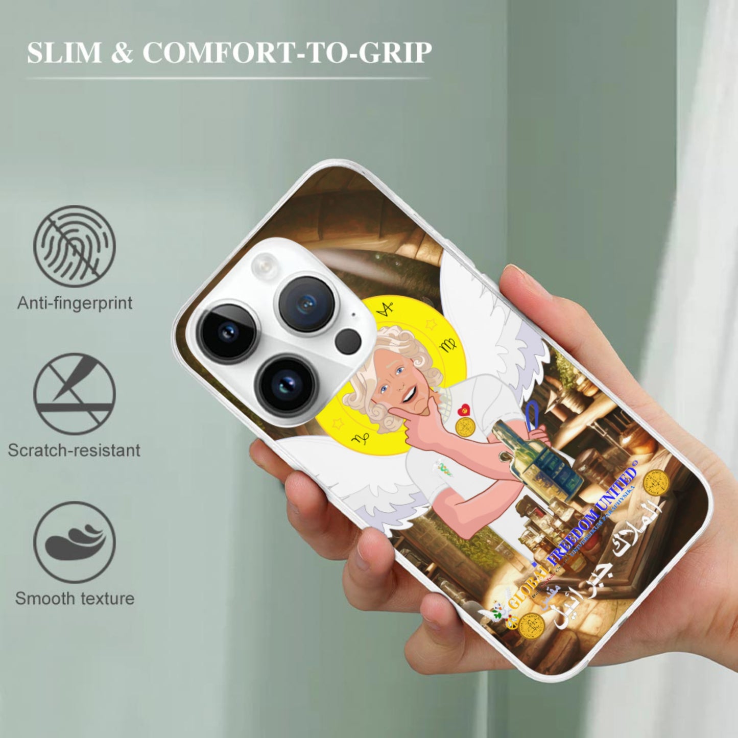 Phone Case GLOBAL FREEDOM UNITED© Archangel Gabriel Arabic