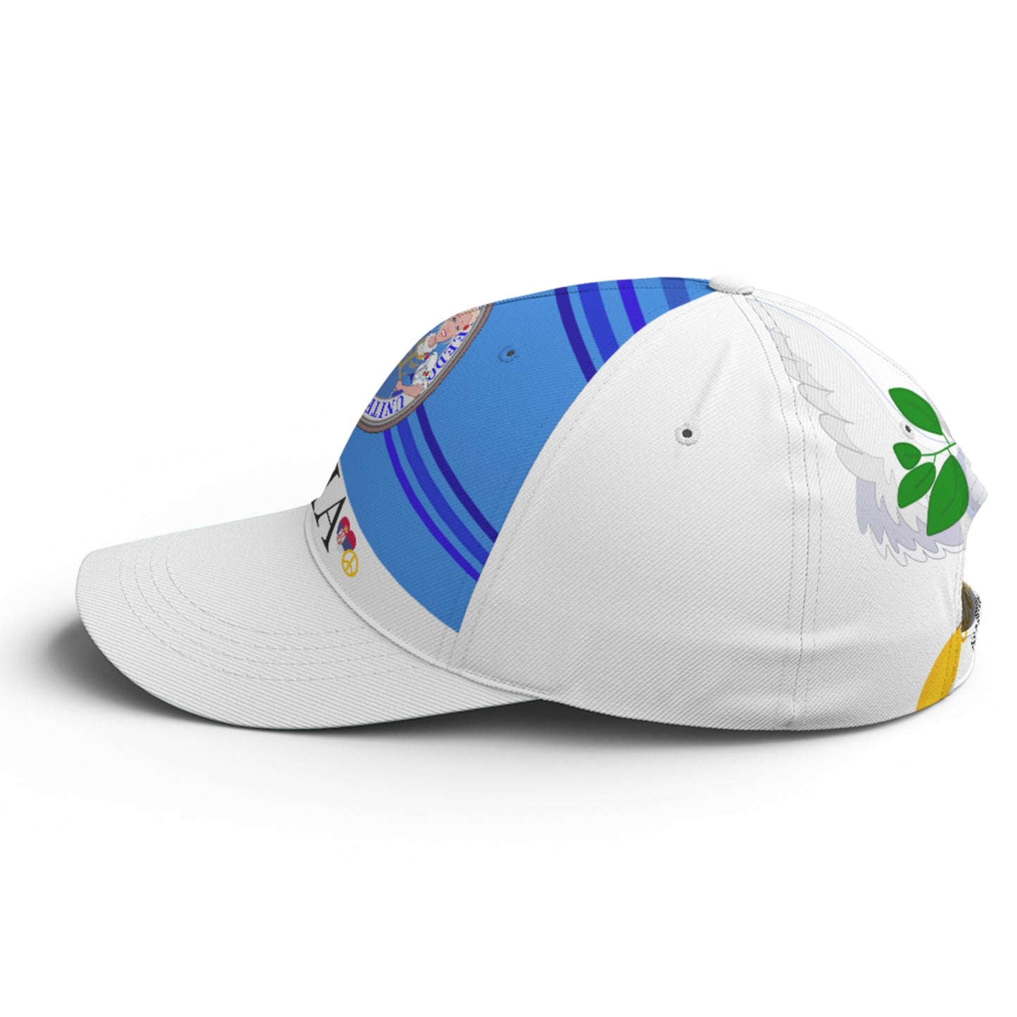 Basketball Cap GLOBAL FREEDOM UNITED© Couple Serbia Deep Blue