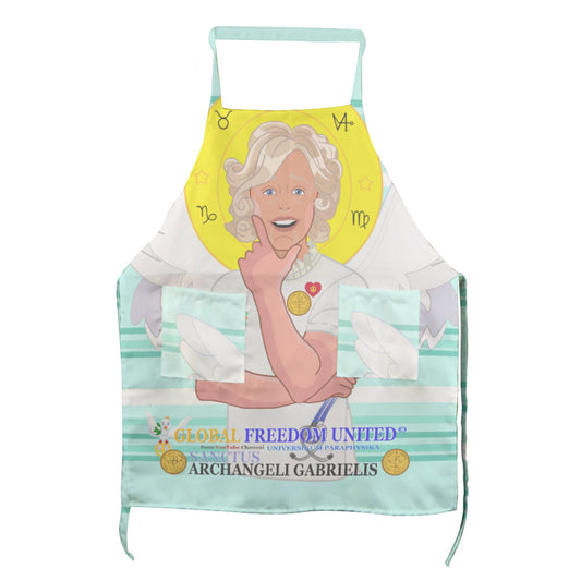 Apron GLOBAL FREEDOM UNITED© Archangel Gabriel Latin Light Green