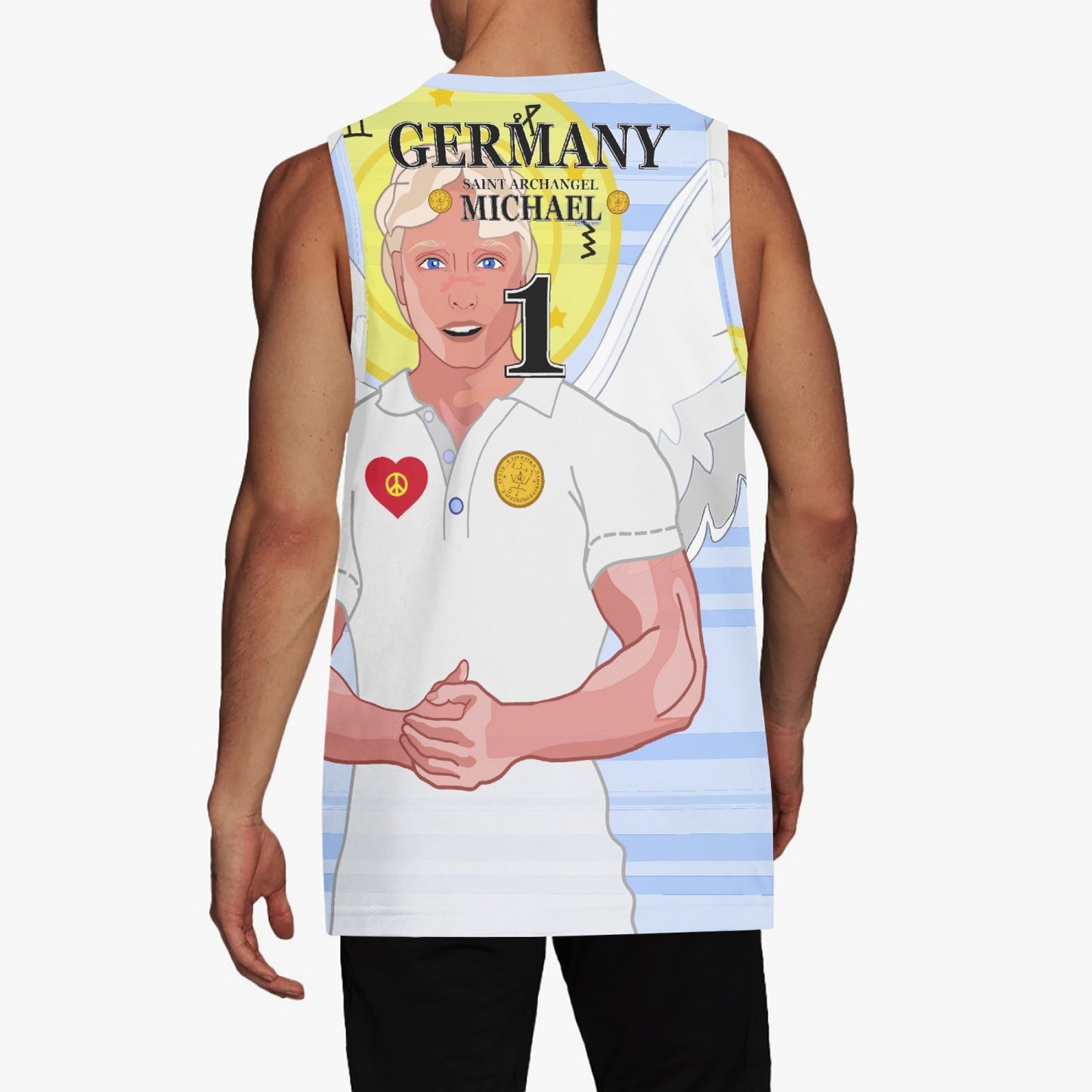 Basketball Jersey GLOBAL FREEDOM UNITED ARCHANGEL MICHAEL GERMANY 1