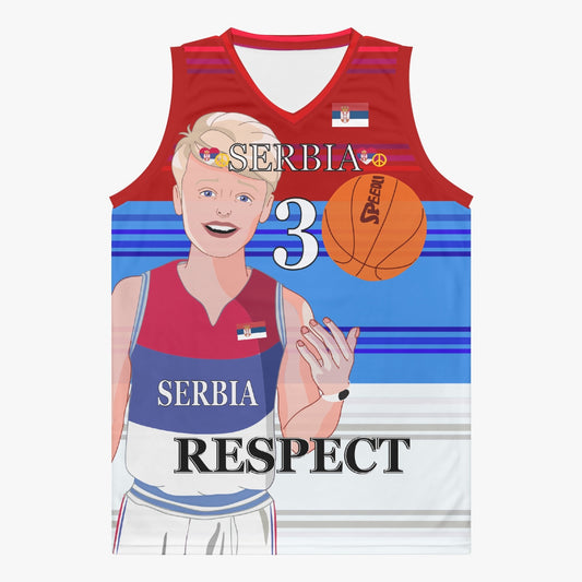 Basketball Jersey GLOBAL FREEDOM UNITED COUPLE EDITION SERBIA MEN V1 3