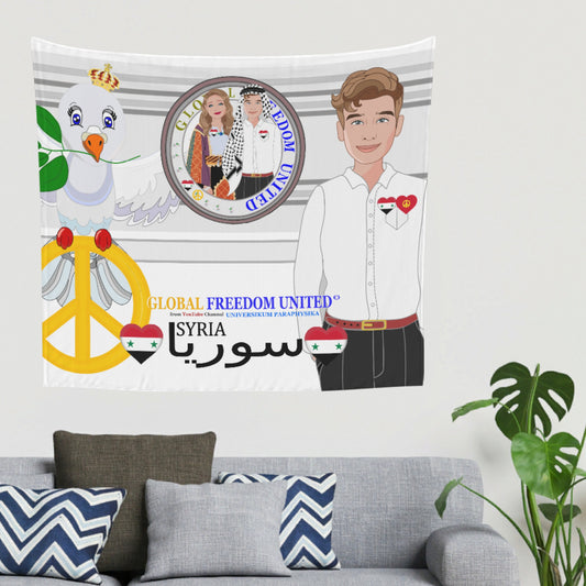 Tapestry GLOBAL FREEDOM UNITED© Couple Syria Grey