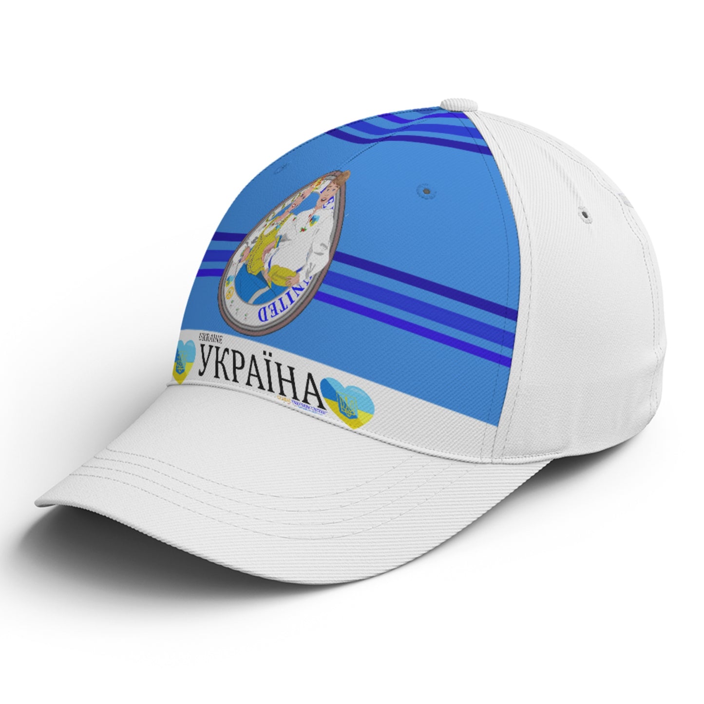 Basketball Cap GLOBAL FREEDOM UNITED© Couple Ukrain Deep Blue