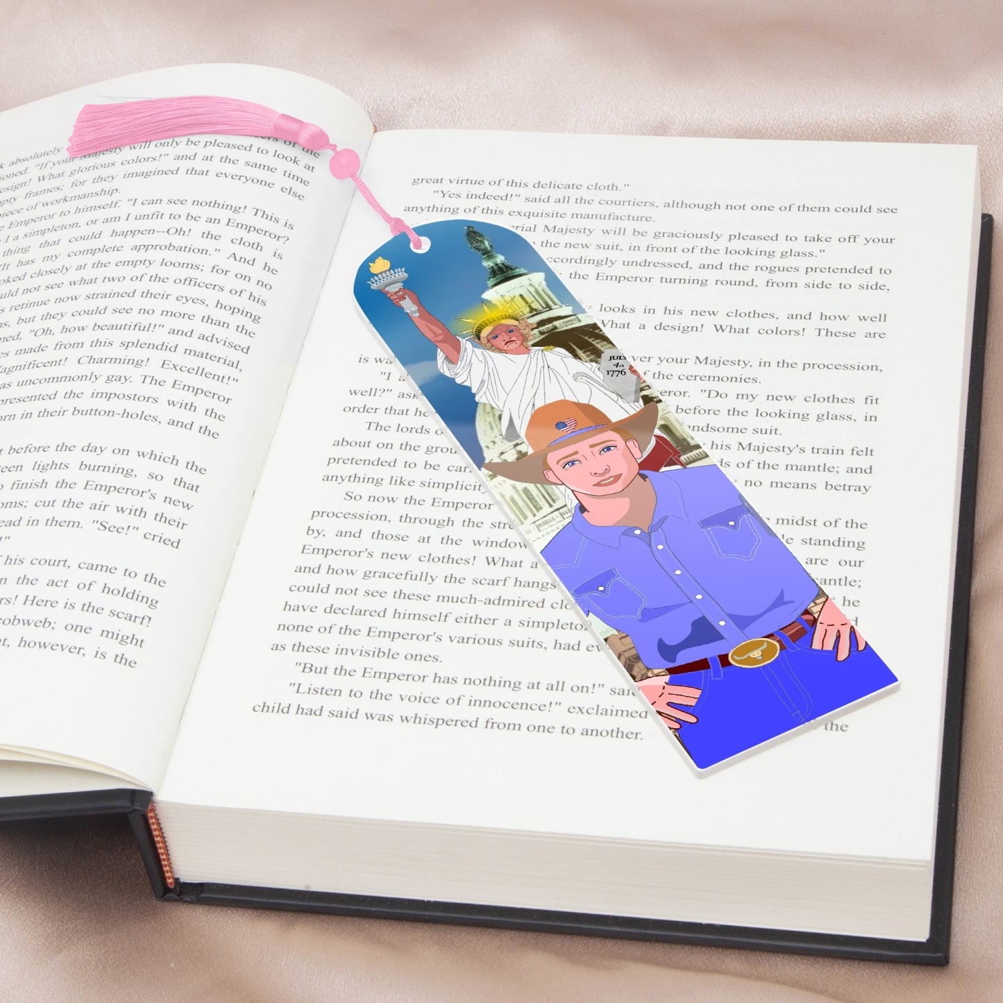 Acrylic Bookmark - Semicircle GLOBAL FREEDOM UNITED© USA BOY V2
