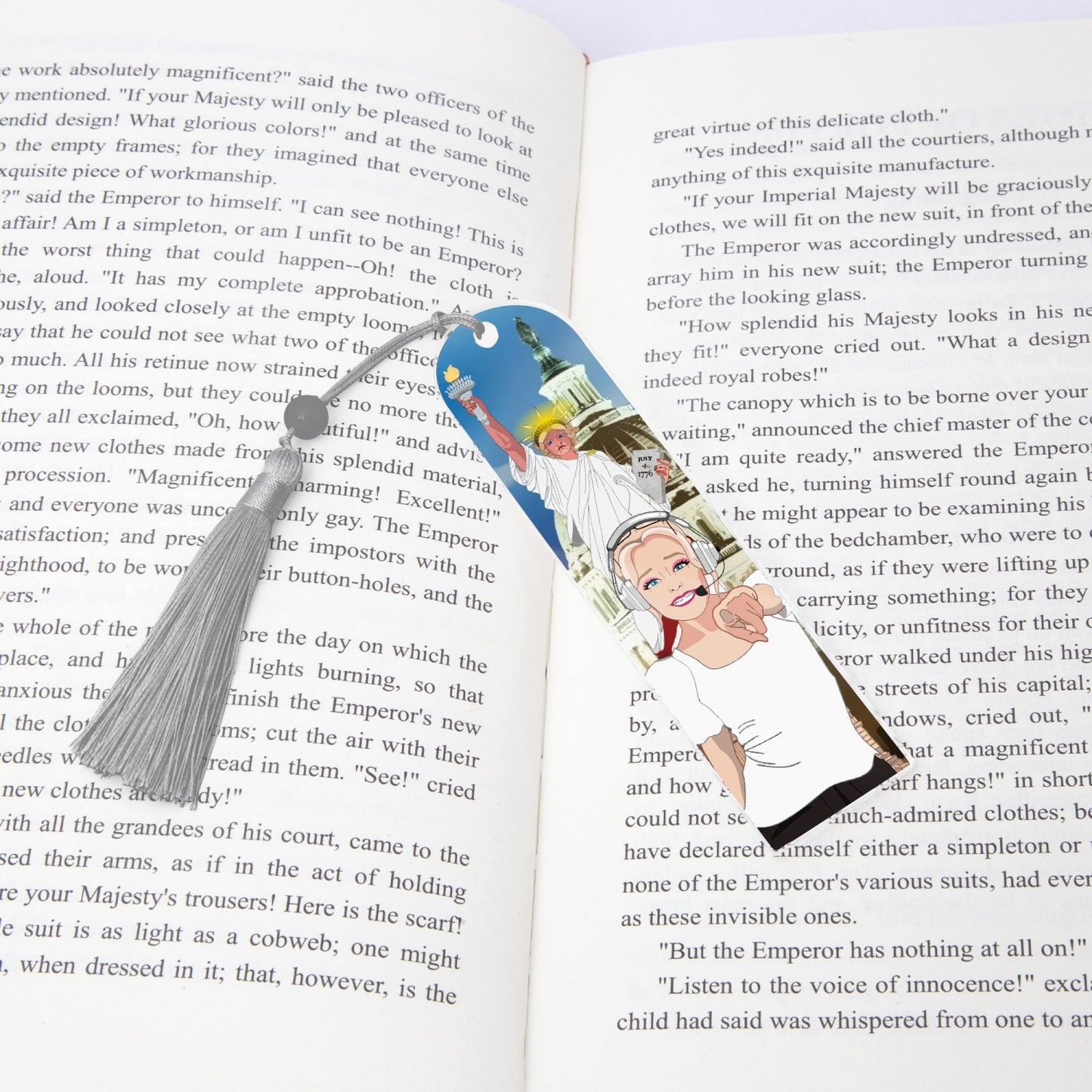 Acrylic Bookmark - Semicircle GLOBAL FREEDOM UNITED© USA GIRL V2