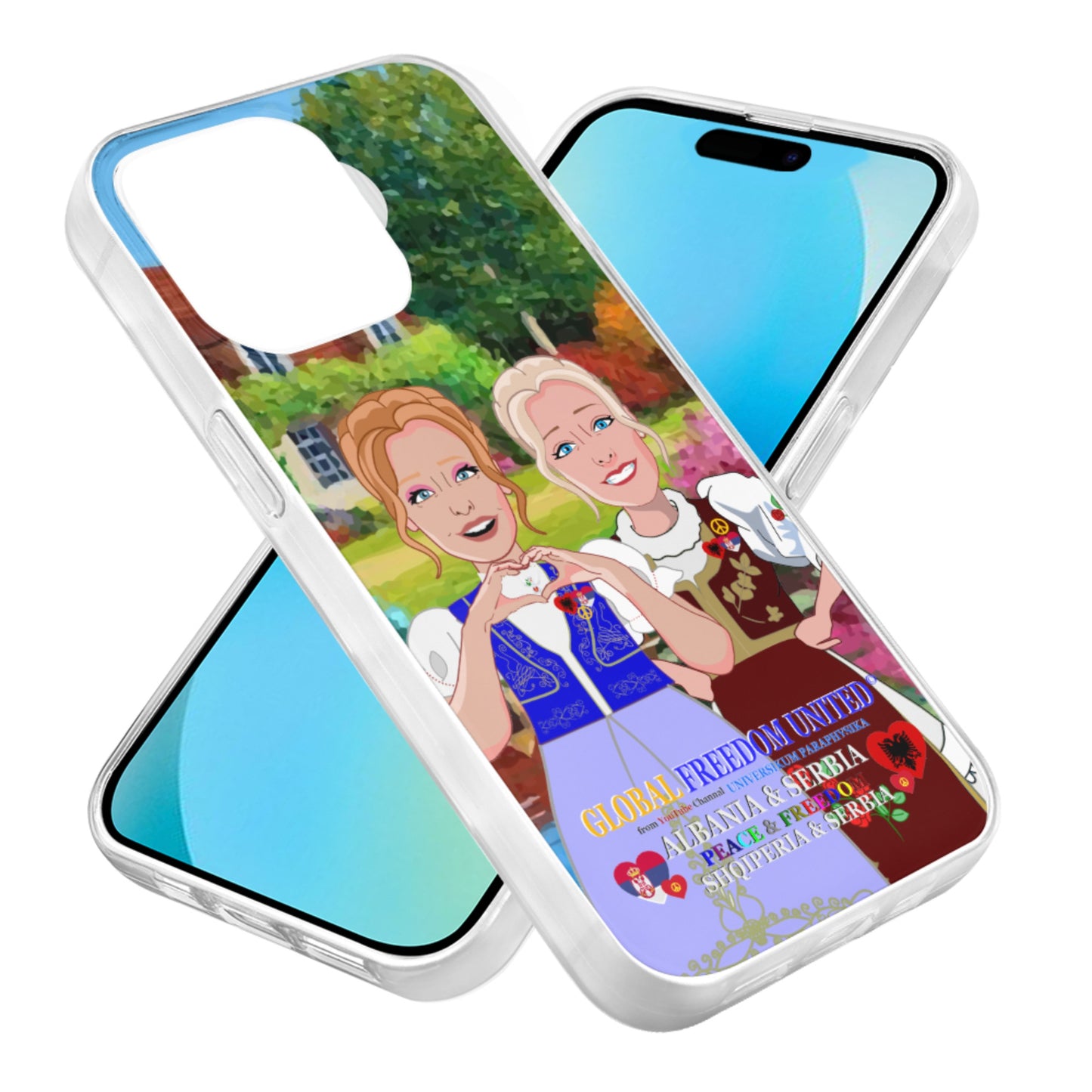 Mobile Phone Case GLOBAL FREEDOM UNITED© Women Albania & Serbia