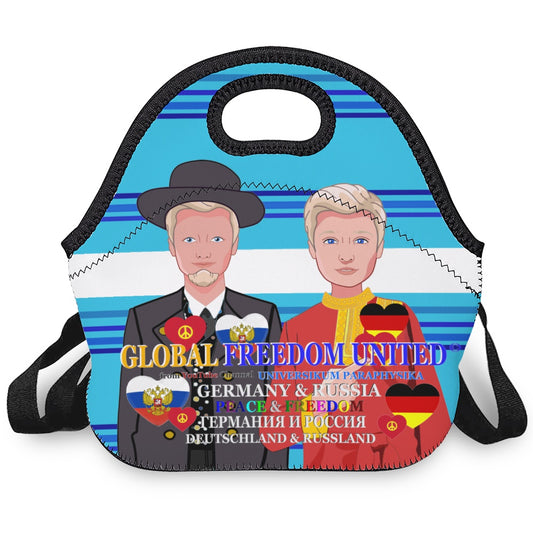Meal Bag With Strap GLOBAL FREEDOM UNITED© Men Russia & Germany Blue 1