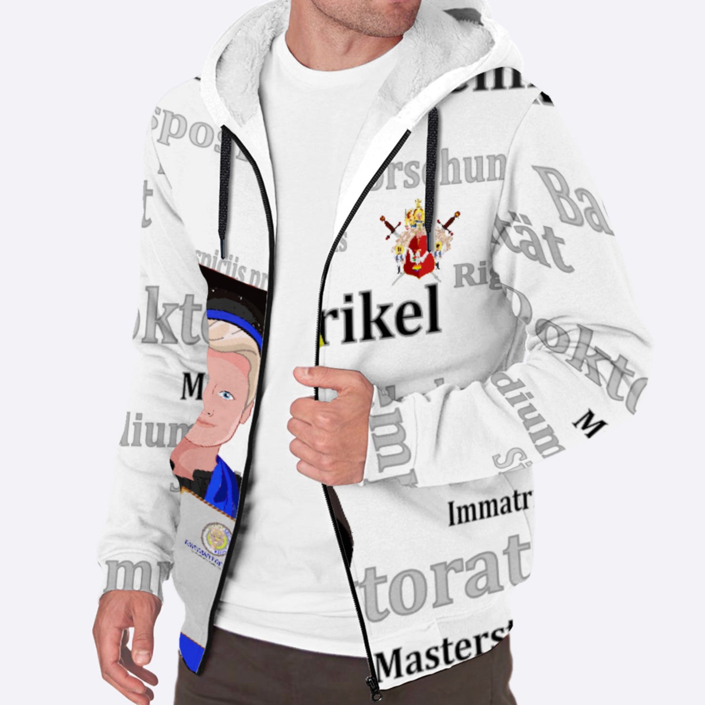 Plush Hoodie Global Freedom United Student Boy Silver Place Blond Hair 1