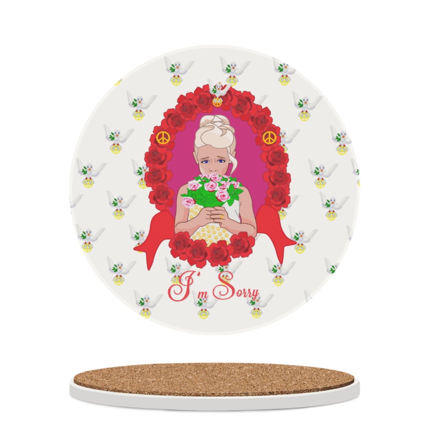 Ceramic Coasters Global Freedom United I´m Sorry From A Girl