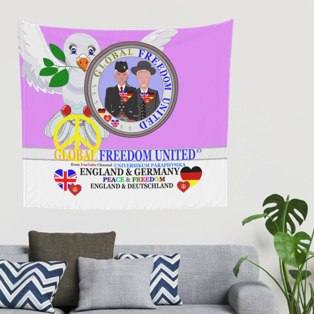Tapestry Global Freedom United Men England & Germany Old Peace Lilac