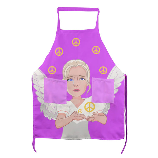 Apron GLOBAL FREEDOM UNITED© Peace Of Angels Lilac