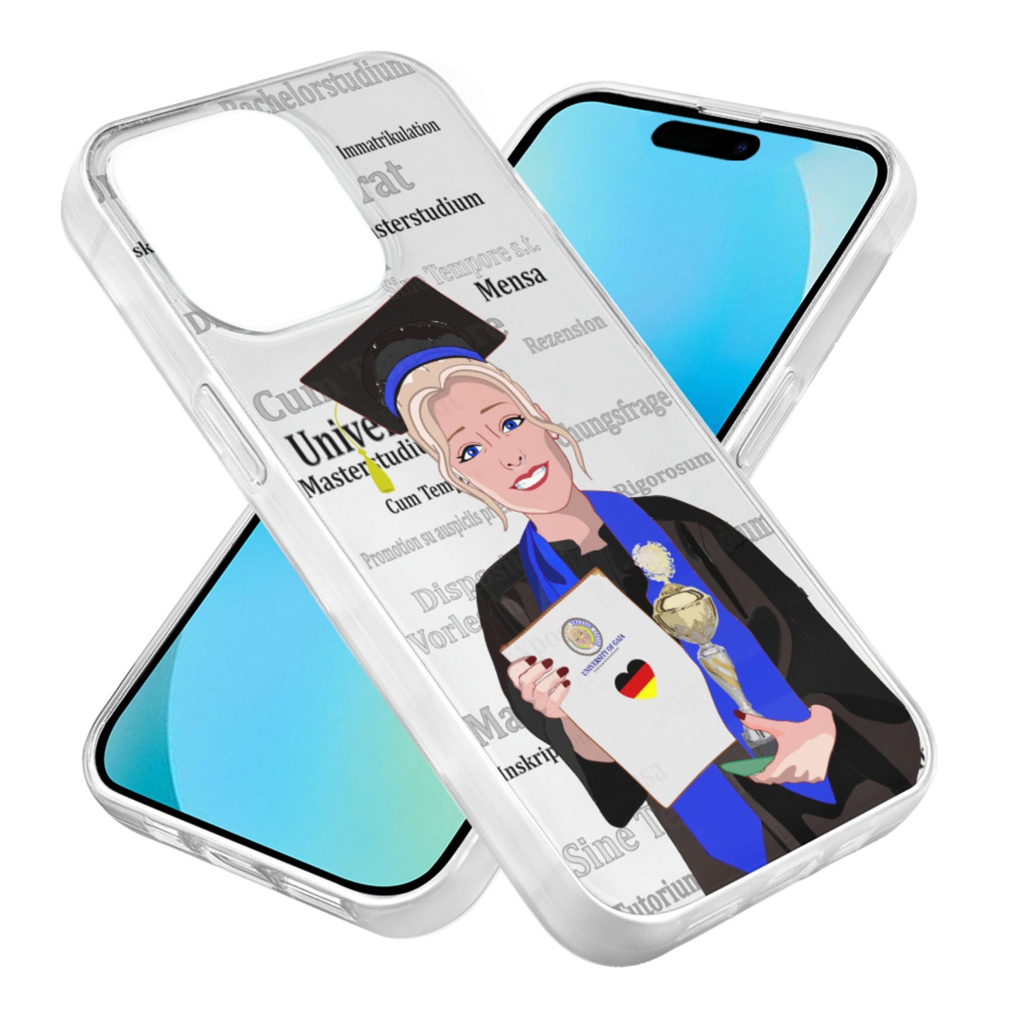 Phone Case GLOBAL FREEDOM UNITED© Student Girl Blond Hair Germany