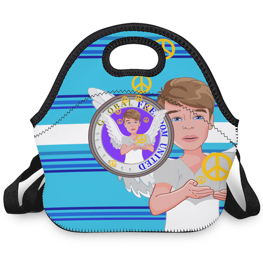Meal Bag With Strep GLOBAL FREEDOM UNITED© Angel Of Peace Blue