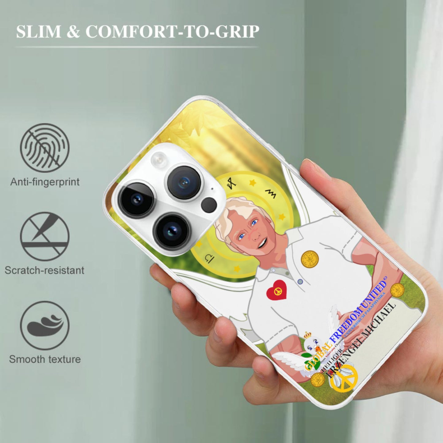 Phone Case GLOBAL FREEDOM UNITED© Archangel Michael German
