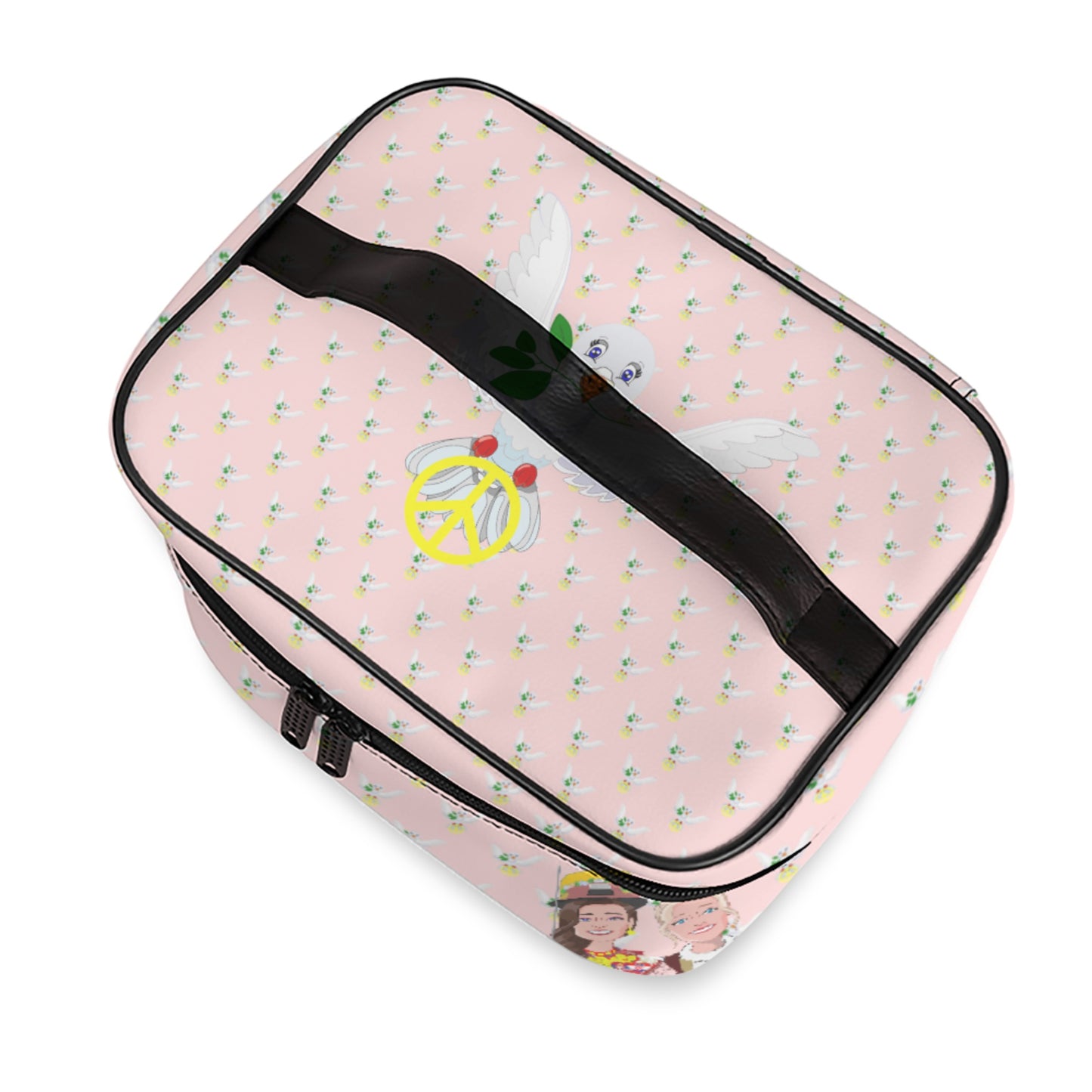 Cosmetic Bag GLOBAL FREEDOM UNITED© Women Croatia & Serbia Pink